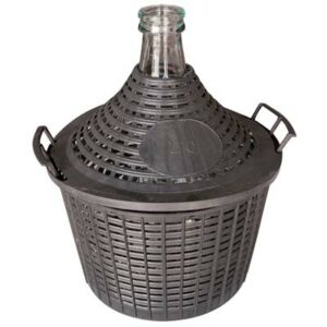 Damigiana bocca stretta vestita vetro/plt lt 54 (1 PZ)
