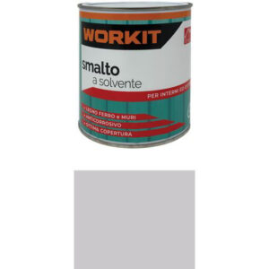 Smalto a solvente WORKIT grigio argento ral 7001 ml 125 (CONF. 6 PZ)