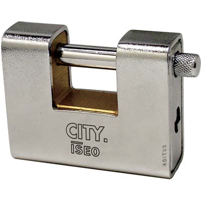 Lucchetto antiscasso corazzato aditus ISEO ottone/acciaio sabbiato chiavi 3 mm 60 (1 PZ) 2 8235090