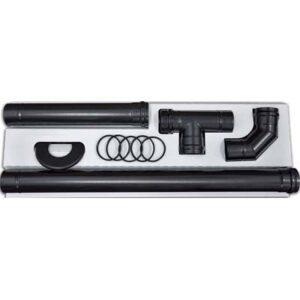 Tubo pellet nero opaco kit SAVE cm 8 cf=pz 11 (CONF. 11 PZ)
