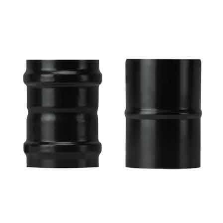 Raccordo per tubo pellet light ø 80 mm - innesto m/m (1 PZ) 1 50181