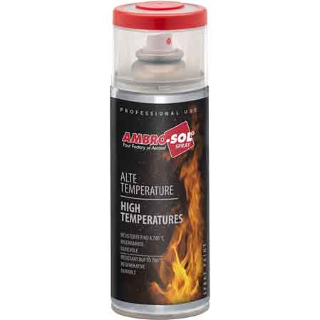Smalto spray alte temperature AMBROSOL 400 ml - rosso freni (CONF. 6 PZ) 1 57120