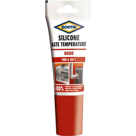 Silicone alte temperature BOSTIK 60 ml - rosso (1 PZ) 1 58176