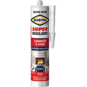 Mastice refrattario caminetti stufe BOSTIK nero gr 530 (CONF. 2 PZ)